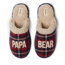 Product Image for Men's Papa Bear Plaid Scuff Slipper