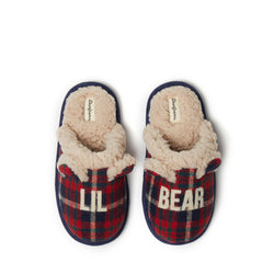 Product Image for Kids Lil Bear Plaid Scuff Slipper