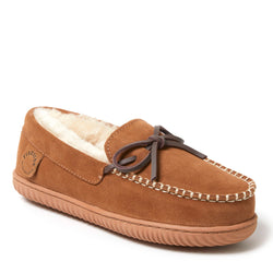 Product Image for Fireside by Dearfoams Women's Alice Springs Genuine Shearling Moccasin Slipper