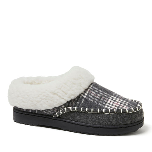 Product Image for Women's Nyla Felted Plaid Moccasin Toe Clog
