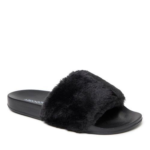 Product Image for EcoCozy Women's Sustainable Faux Shearling Slide Sandal