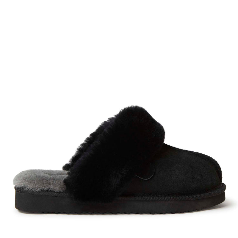 Fireside By Dearfoams Women's Sydney Genuine Shearling Scuff Slipper
