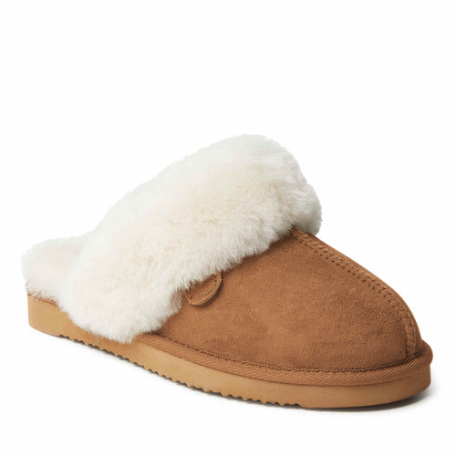 Product Image for Fireside By Dearfoams Women's Sydney Genuine Shearling Scuff Slipper