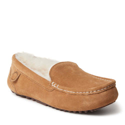 Product Image for Fireside By Dearfoams Women's Mel Genuine Shearling Moccasin Slipper