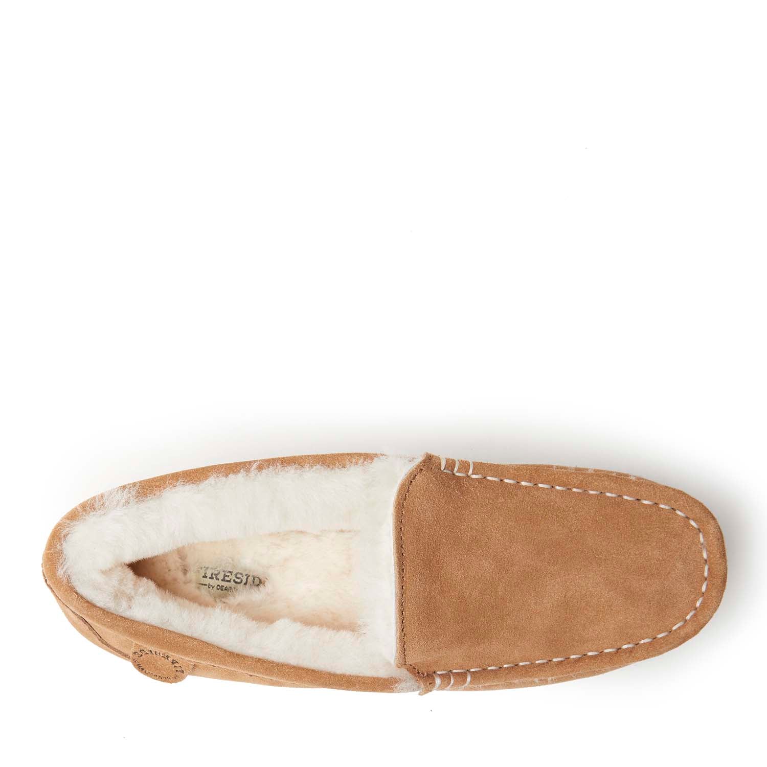 Fireside By Dearfoams Women's Mel Genuine Shearling Moccasin Slipper