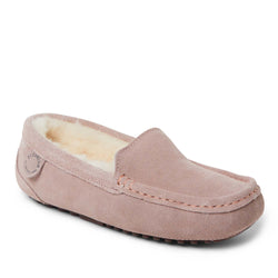 Product Image for Fireside By Dearfoams Women's Mel Genuine Shearling Moccasin Slipper