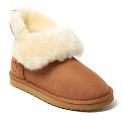 Product Image for Fireside By Dearfoams Women's Perth Genuine Shearling Foldover Boot