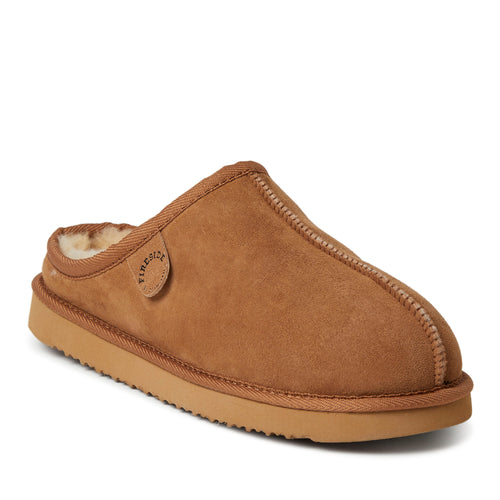 Product Image for Fireside By Dearfoams Men's Grafton Genuine Shearling Clog Slipper