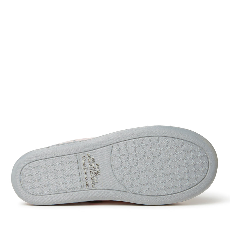 Dearfoams Womens Rebecca Microfiber Velour Closed Back House Slipper